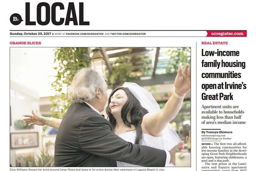 OC Register – Last Minute Bliss